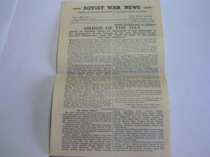 95) Original WW2 Soviet War News Paper December 11th 1944