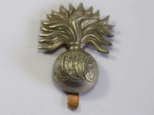 66) Original WW1 WW2 Honourable Artillery Company White Metal Cap …
