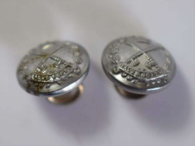68) Original British Colonial Police Cap Side Buttons — image 3