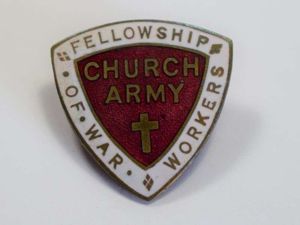 38) Original WW2 Church Army Fellowship of War Workers Enamel …