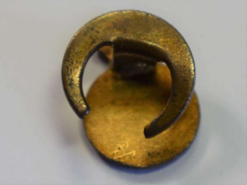 29) Excellent Original WW2 Round Home Guard Lapel Badge — image 2