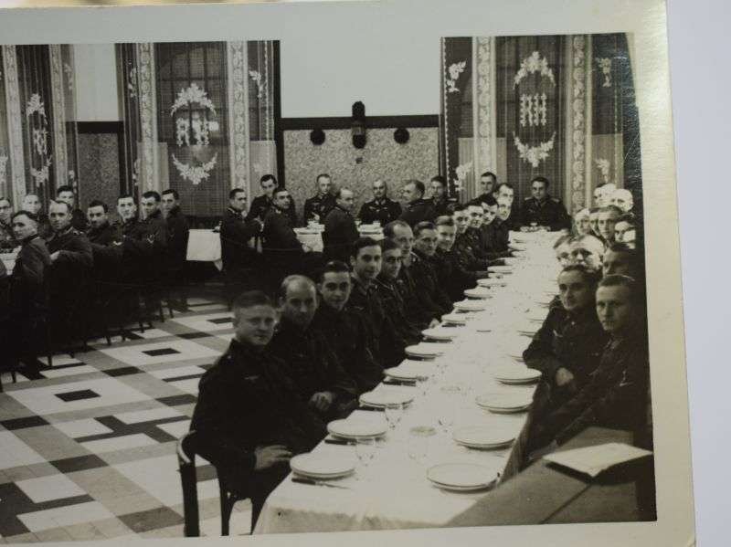 15) Original 1930s-WW2 Photo of Nazi officers & Men at Dinner Party — image 4