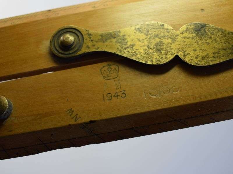 18) Original WW2 RAF Navigators Wooden Parallel Rule AM 1943 — image 8