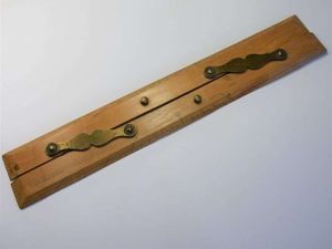 18) Original WW2 RAF Navigators Wooden Parallel Rule AM 1943