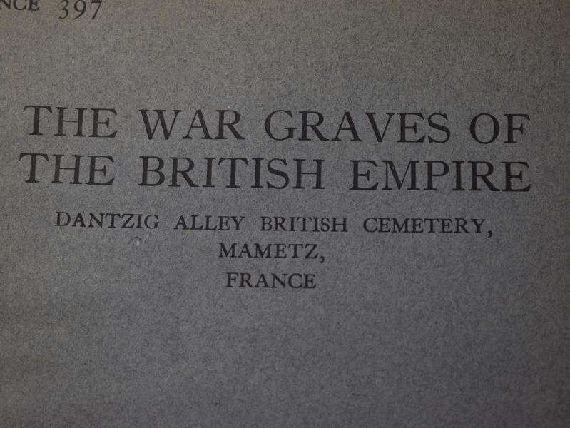 63) Original 1927 War Graves of the British Empire Booklet France 397 — image 10