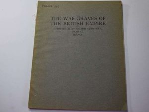63) Original 1927 War Graves of the British Empire Booklet …