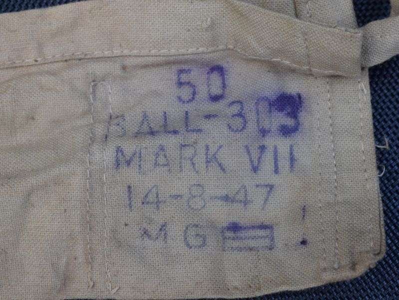121) Original WW2 Australian Made 50 Round Cotton Bandolier — image 7