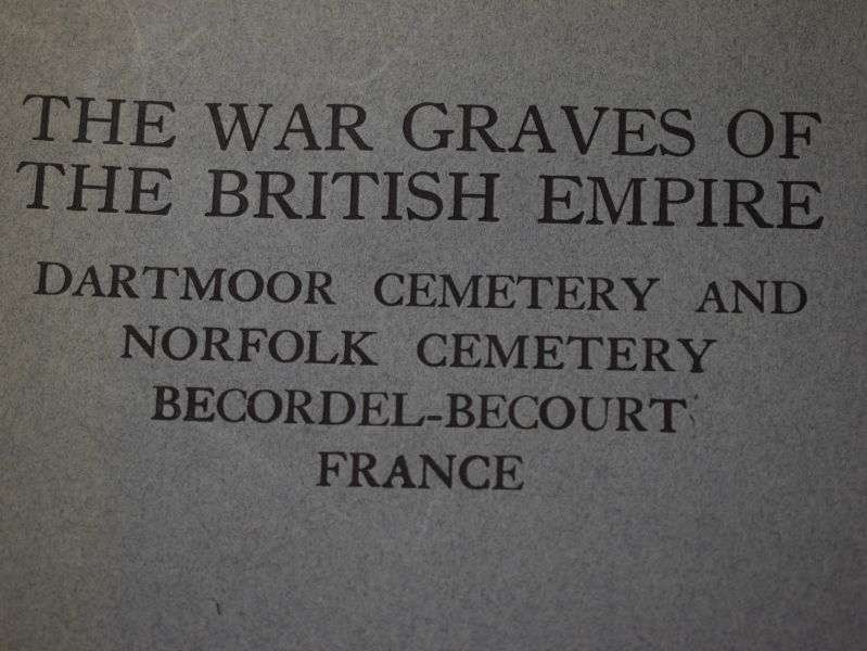 58) Original 1925 War Graves of the British Empire Booklet France 188-189 — image 9