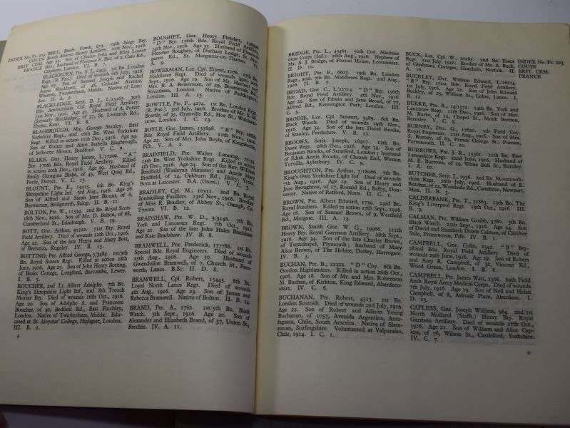 59) Original 1925 War Graves of the British Empire Booklet France 203-205 — image 4