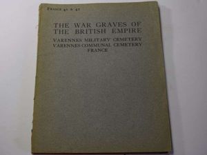 61) Original 1922 War Graves of the British Empire Booklet …