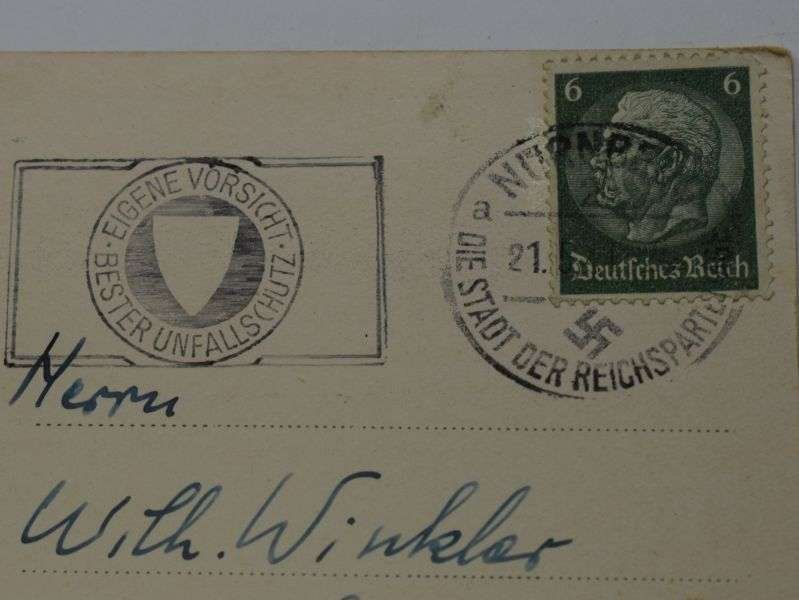 46) Original WW2 German Postcard of Nuremburg Stadium 1941 — image 4