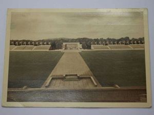 46) Original WW2 German Postcard of Nuremburg Stadium 1941