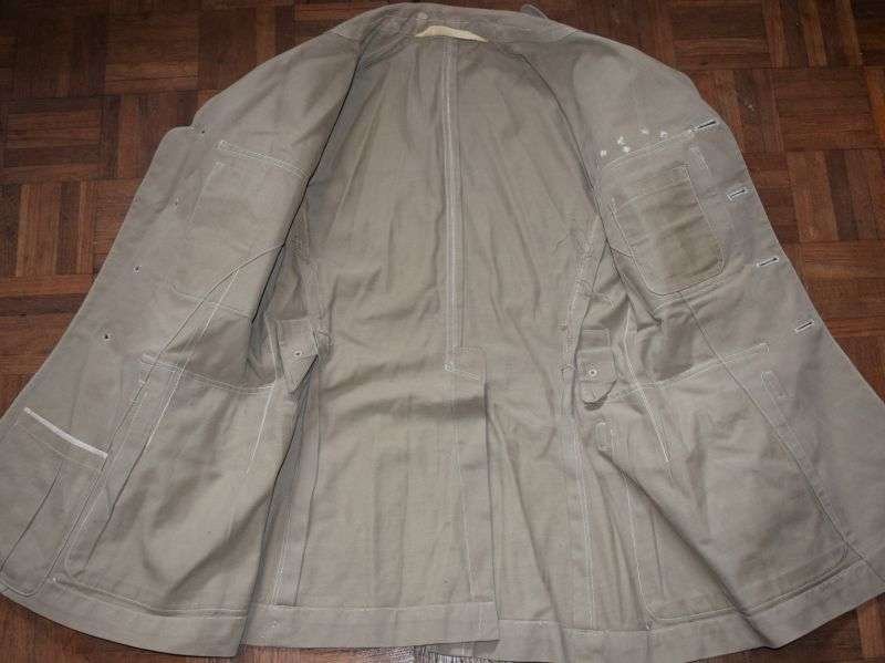 6) WW2 British Army Officers Khaki Drill 4 Pocket Jacket — image 3
