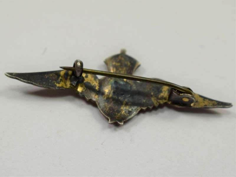 68) Excellent Small WW2 RAF Wings Sweetheart Brooch — image 4