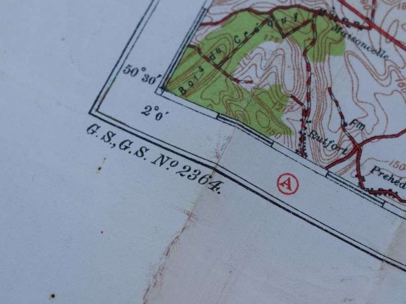 27) Good Used WW1 British Military Map Belgium Hazebrouck 5A Ypres, Poperinghe, Messines, Ploegsteert Etc — image 15
