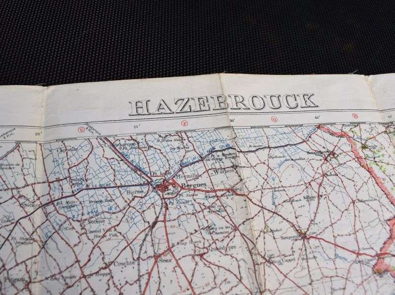 27) Good Used WW1 British Military Map Belgium Hazebrouck 5A Ypres, Poperinghe, Messines, Ploegsteert Etc — image 17