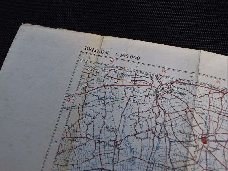 27) Good Used WW1 British Military Map Belgium Hazebrouck 5A Ypres, Poperinghe, Messines, Ploegsteert Etc — image 18