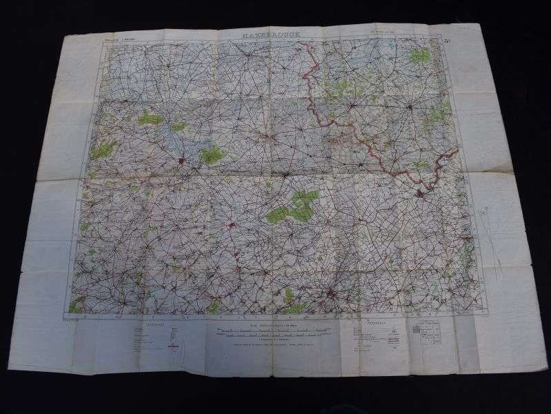 27) Good Used WW1 British Military Map Belgium Hazebrouck 5A Ypres, Poperinghe, Messines, Ploegsteert Etc — image 19