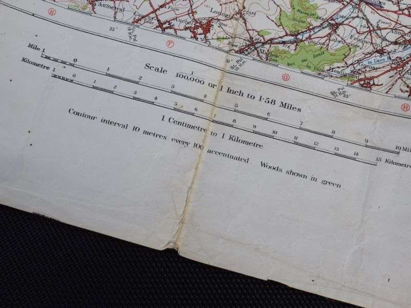 27) Good Used WW1 British Military Map Belgium Hazebrouck 5A Ypres, Poperinghe, Messines, Ploegsteert Etc — image 3