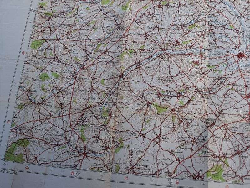 27) Good Used WW1 British Military Map Belgium Hazebrouck 5A Ypres, Poperinghe, Messines, Ploegsteert Etc — image 5