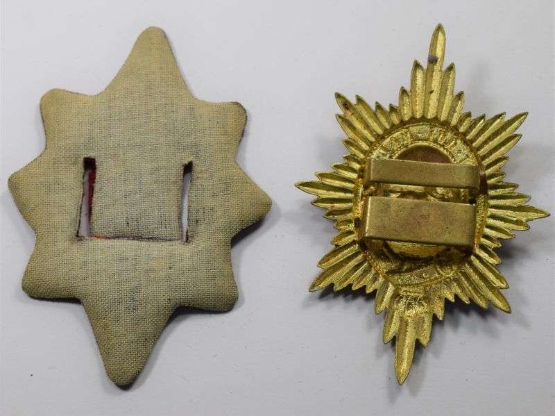 27) Original Early Post WW2 Worcestershire Regiment Valise Badge & Backing — image 2