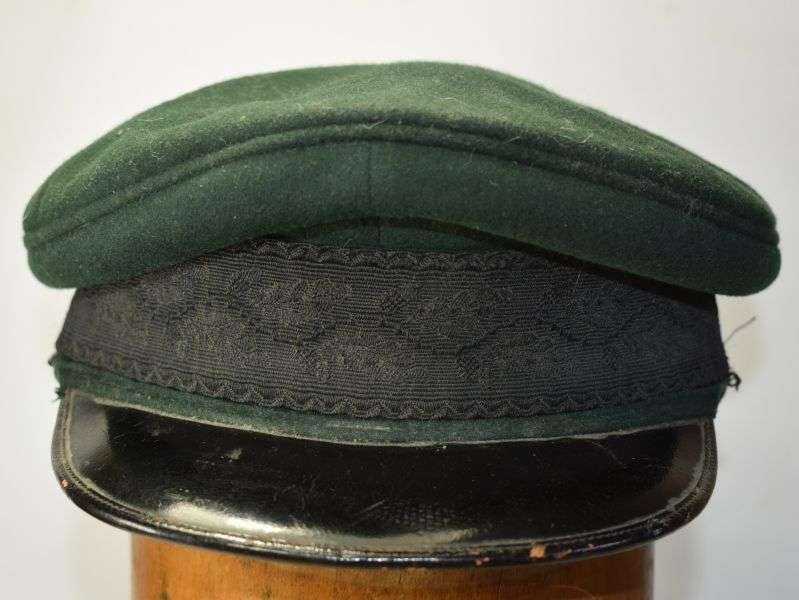 118) Original WW1 WW2 British Army Green Regimental Peaked cap — image 12