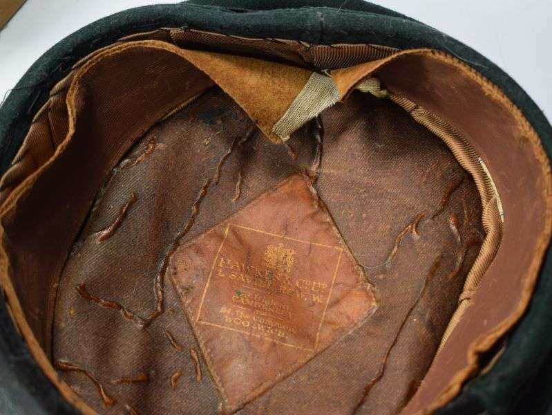 118) Original WW1 WW2 British Army Green Regimental Peaked cap — image 4