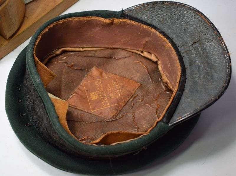 118) Original WW1 WW2 British Army Green Regimental Peaked cap — image 6