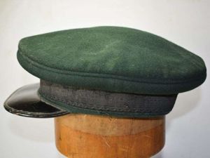 118) Original WW1 WW2 British Army Green Regimental Peaked cap