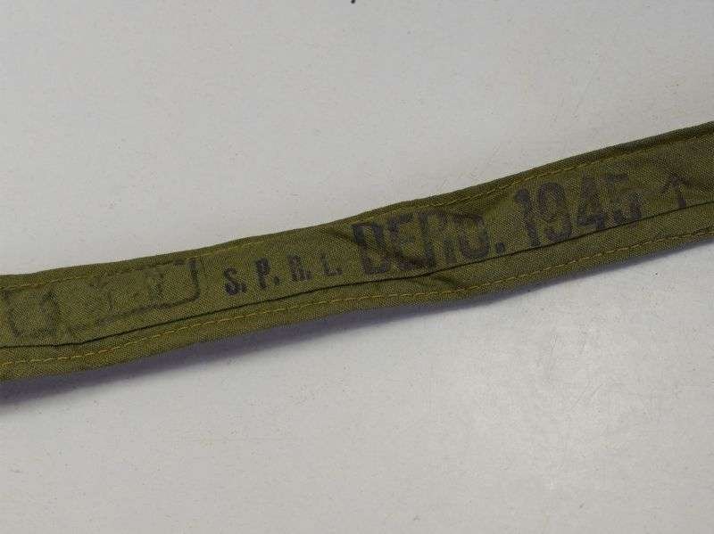 135) Mint Original WW2 British Army Issue Green Neck Tie Dated 1945 — image 4