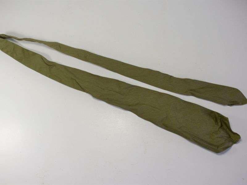 135) Mint Original WW2 British Army Issue Green Neck Tie Dated 1945 — image 6