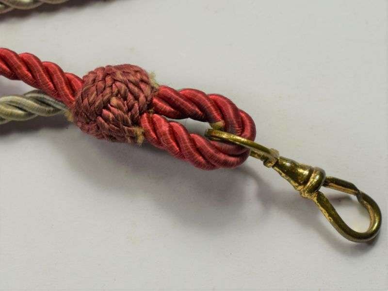 48) Original WW2 Era TANS, QAIMNS Nurses Double Lanyard & Spring Clip — image 2