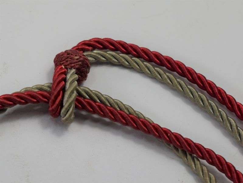 48) Original WW2 Era TANS, QAIMNS Nurses Double Lanyard & Spring Clip — image 3