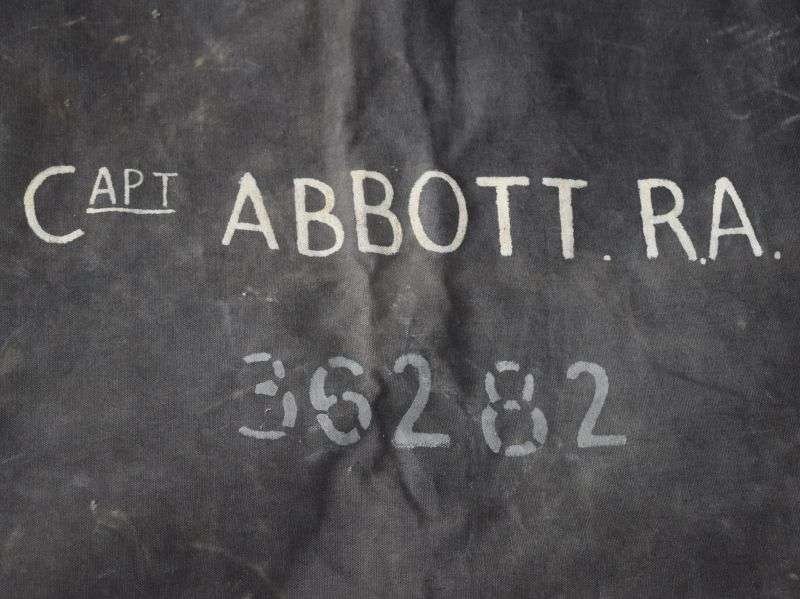 7) Nice 1939 Dated British Officers Kit Bag Capt Abbott RA, 36282 — image 8