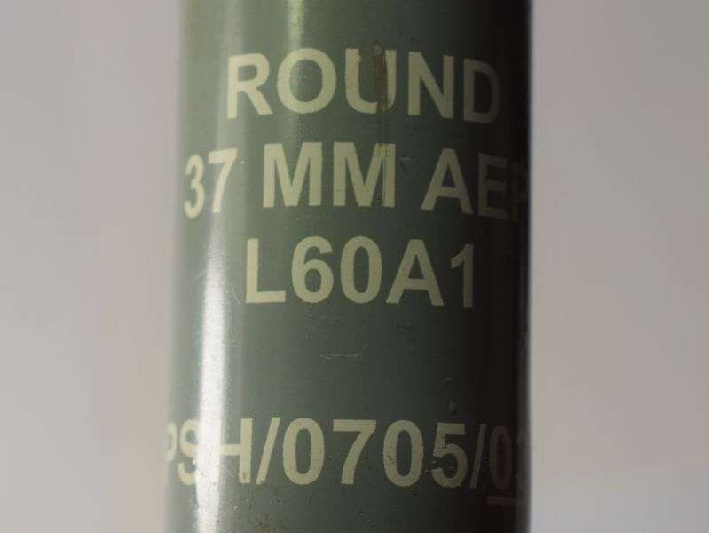 30) Vintage British Army Round 37 MM AEP L60A1 — image 6