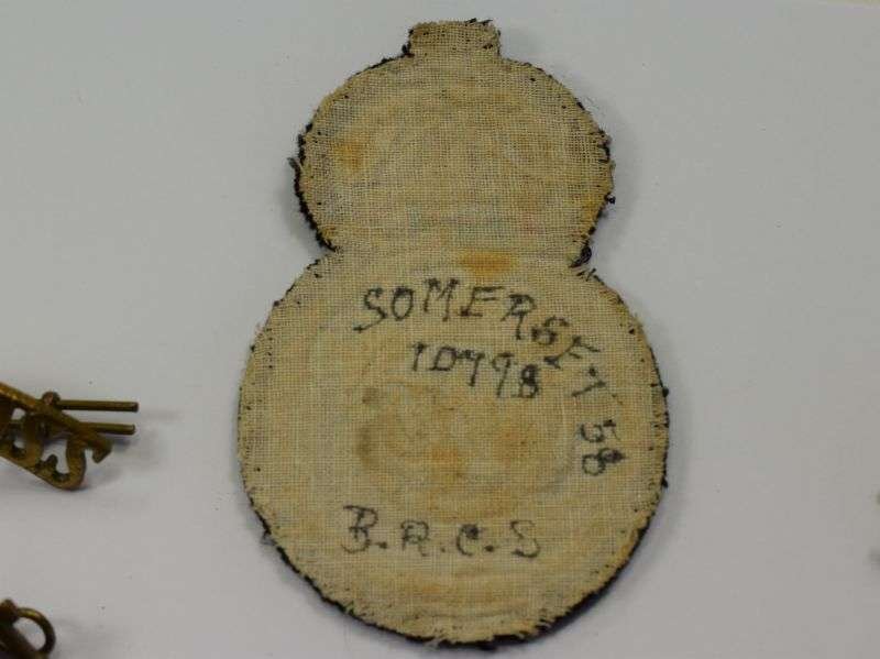 87) Original WW2 BRCS VAD Mobile Uniform Removed Badge Set Somerset 58. — image 11