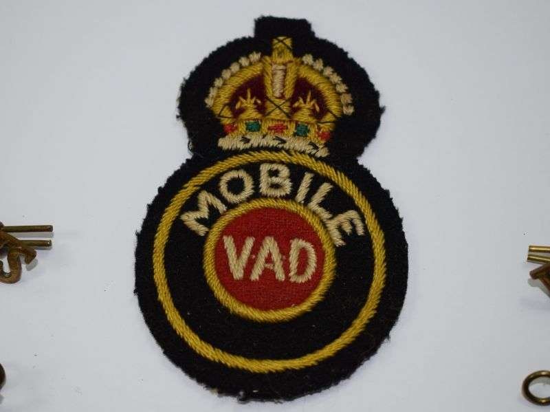 87) Original WW2 BRCS VAD Mobile Uniform Removed Badge Set Somerset 58. — image 12