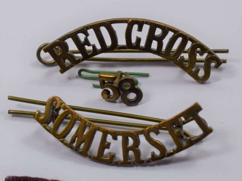 87) Original WW2 BRCS VAD Mobile Uniform Removed Badge Set Somerset 58. — image 9