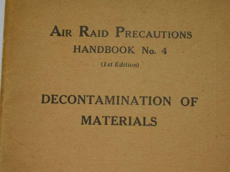 109) Original WW2 ARP Handbook No4 Decontamination of Materials 1938 — image 5