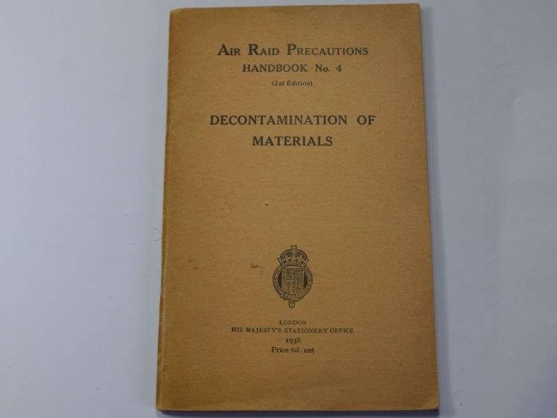109) Original WW2 ARP Handbook No4 Decontamination of Materials 1938 — image 6