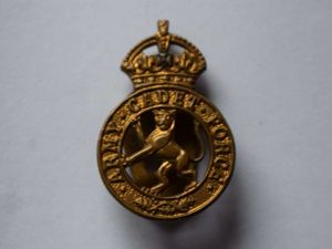 37) Excellent Original WW2 Army Cadet Force Lapel Badge