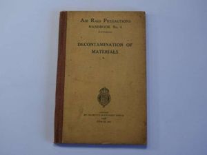 144) Original ARP Handbook No4 Decontamination of Material 1938