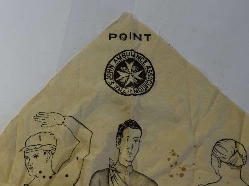 90) WW1 Era The St John Ambulance Association Triangular Bandage — image 10