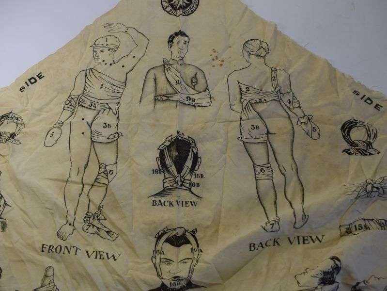 90) WW1 Era The St John Ambulance Association Triangular Bandage — image 9