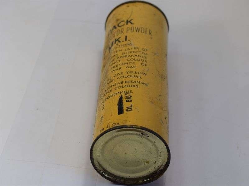 61) Full Wartime Pattern Tin Pack No2 Detector Powder MKI 1956 — image 2