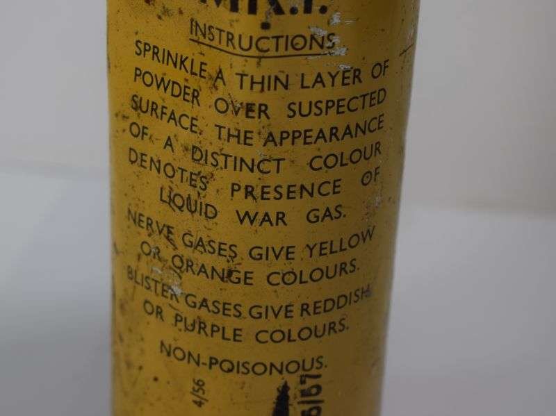 61) Full Wartime Pattern Tin Pack No2 Detector Powder MKI 1956 — image 8