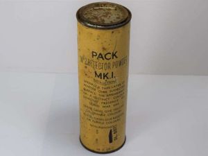 61) Full Wartime Pattern Tin Pack No2 Detector Powder MKI …