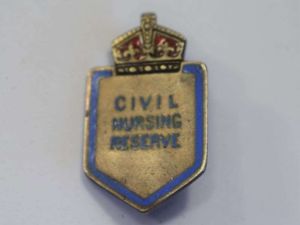 112) Excellent Original WW2 Civil Nursing Reserve Pin Badge in …