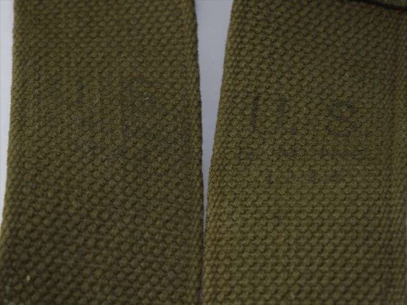 110) Excellent Original WW2 US Army Web Braces For Holding M44 & M45 Combat Pack — image 4