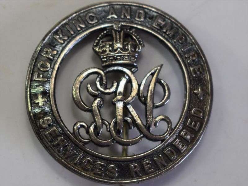 47) Original WW1 Silver Wound Badge For King & Empire Services Rendered — image 4